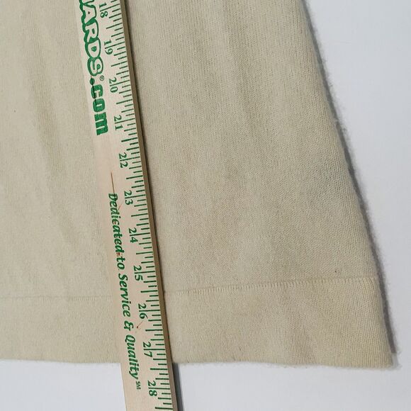 LINE 100% Cashmere Sweater Racerback Size XS S Beaded Neckline SOFT Quiet Luxury - Picture 12 of 15